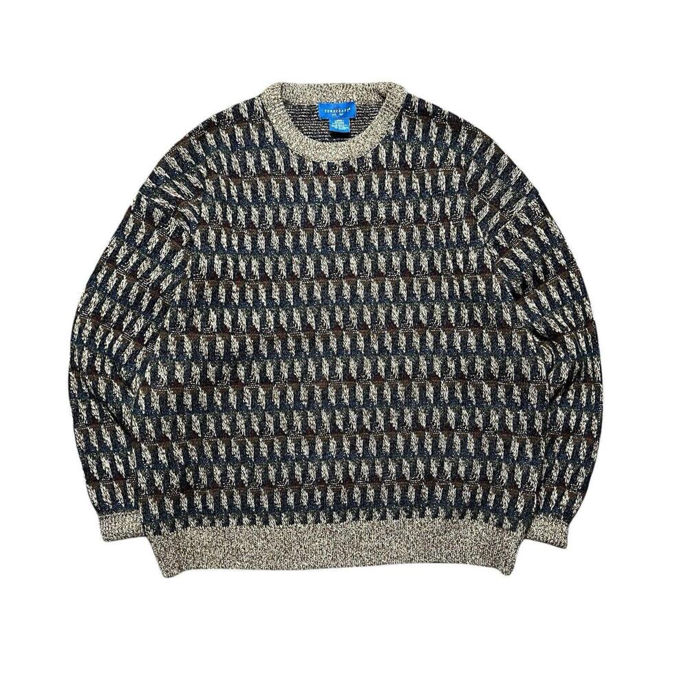 Vintage Mens Towncraft Acrylic Sweater Size Large